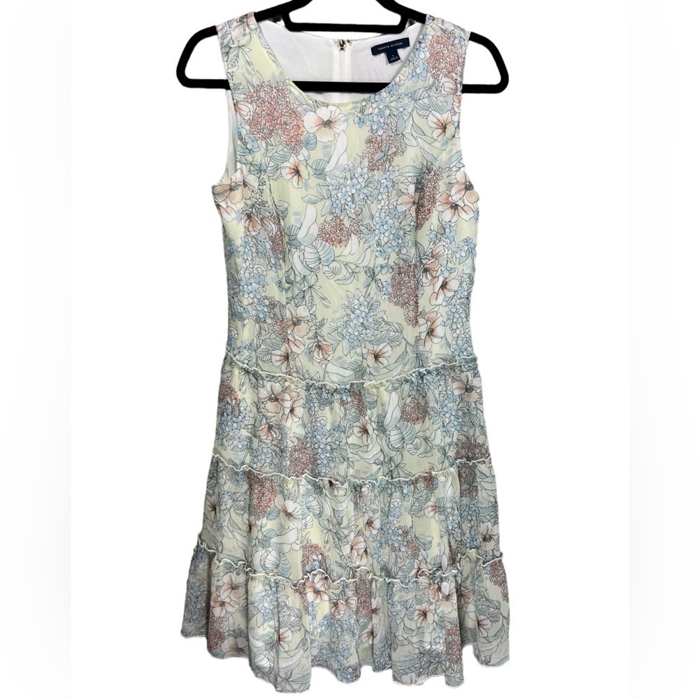 Tommy Hilfiger Floral Sleeveless Tiered Dress 6